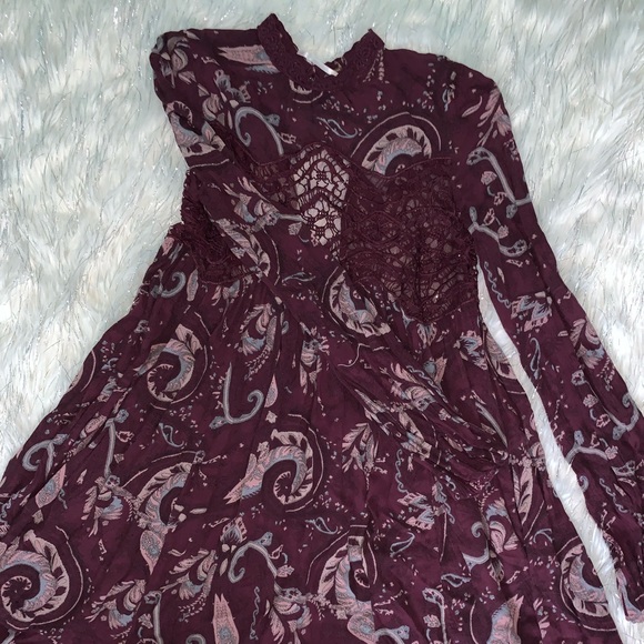 Wine Colored Free People dress - Picture 3 of 6